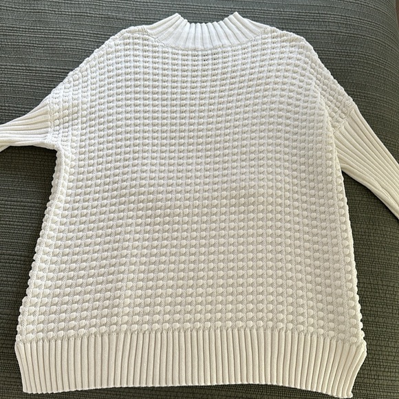 French Connection Mozart Popcorn Cotton Sweater - winter white - Picture 15 of 17